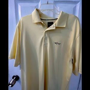 Greg Norman Golf Shirt  -Yellow Size L